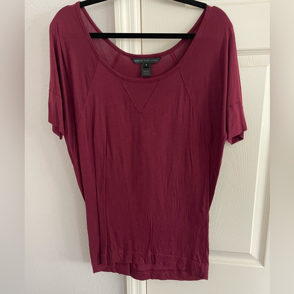 Marc by Marc Jacobs super soft wine colored top size medium